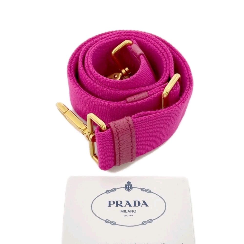 Prada Pink Canvas Crossbody Shoulder Bag - Picture 2 of 16